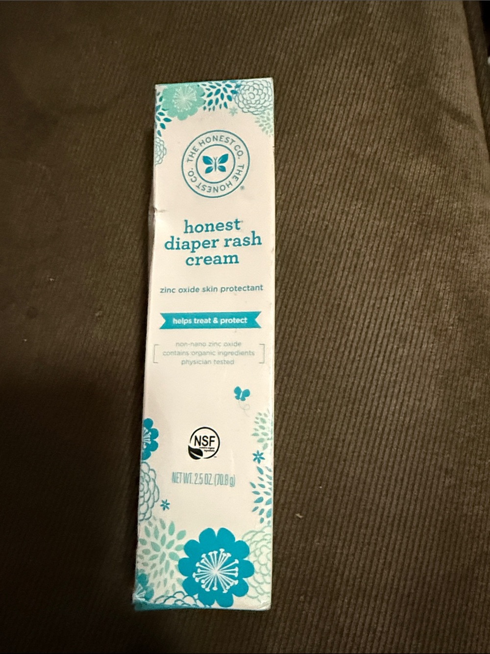 The Honest Company Diaper Rash Cream - Teal & White